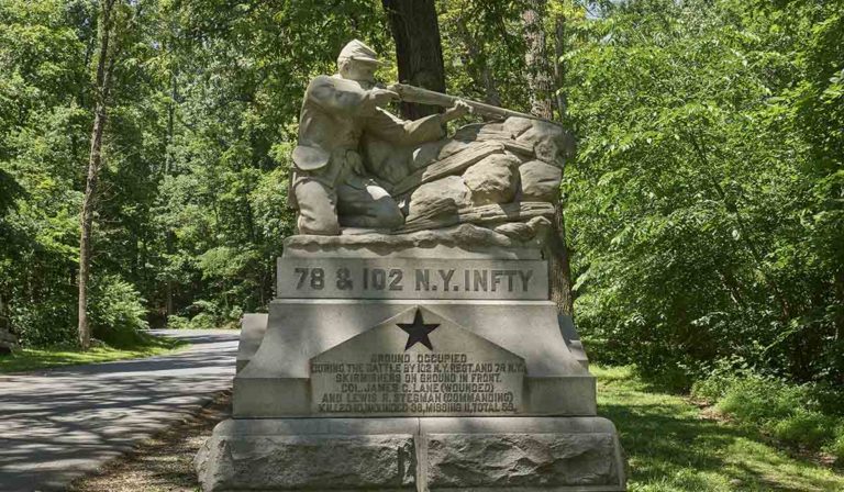 78 & 102 N.Y. Infantry Monument at Gettysburg