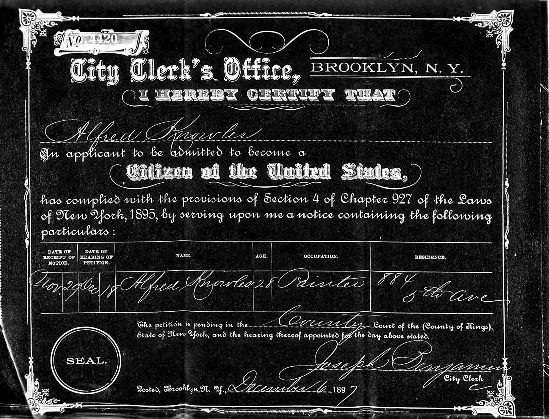 Petition for Naturalization