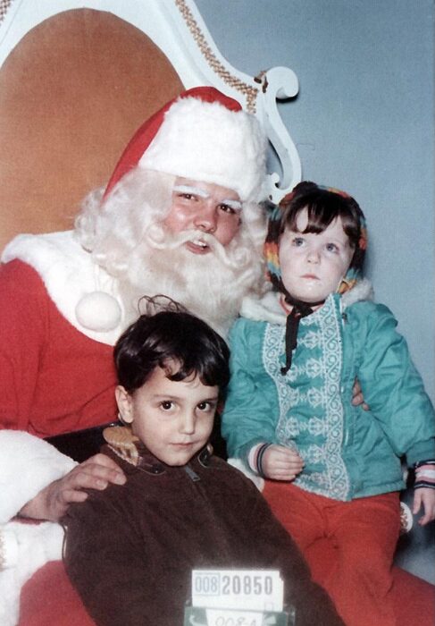 Santa, cousin Steven and me